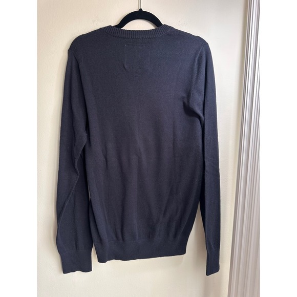 Abercrombie Fitch Men's Navy Blue V Neck Muscle Fit Sweater XXL - Picture 3 of 4
